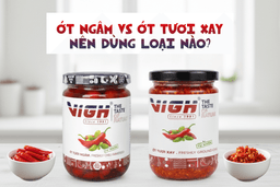 Ớt tươi ngâm nguyên trái và ớt tươi xay sẵn: Nên dùng loại nào?
