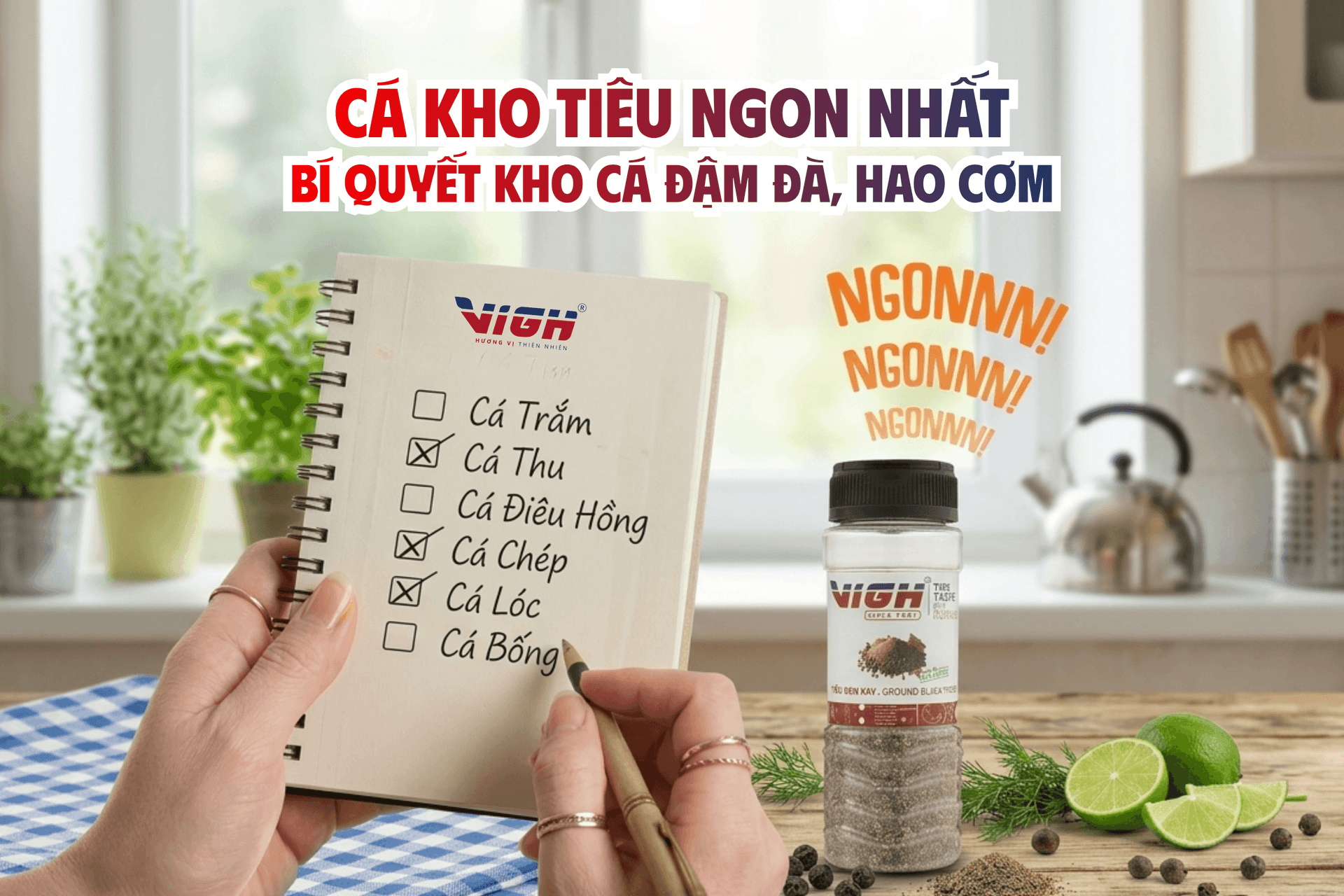 Cá nào kho tiêu ngon nhất? Gợi ý các loại cá và cách kho đậm đà, bắt cơm